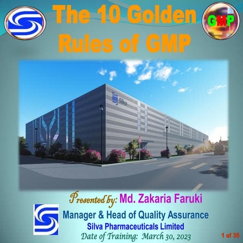 10 Golden Rules of GMP | PDF