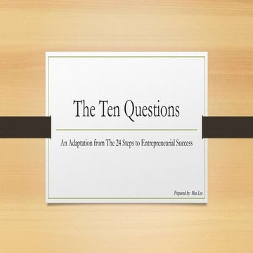 The Ten Questions