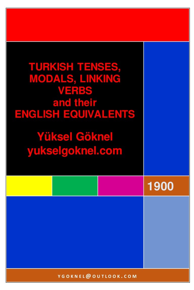 Turkish Verb Conjugation Chart