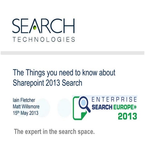 The things you need to know about SharePoint 2013 Search