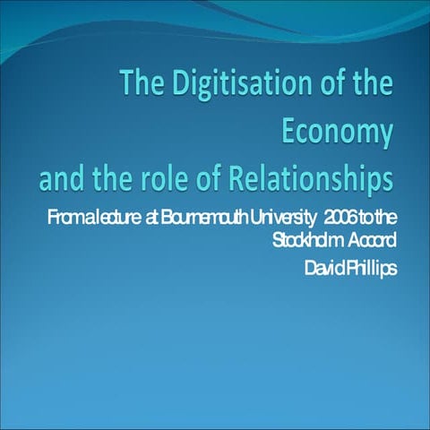 The Third Industrial Revolution And Pr