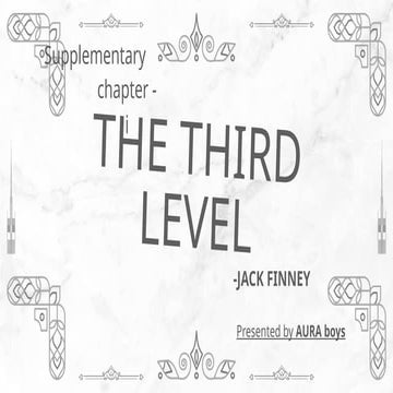 The third level ppt2 | PPTX