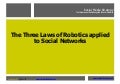 The Three Laws Of Social Networks