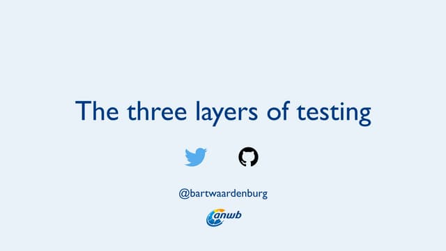 The three layers of testing