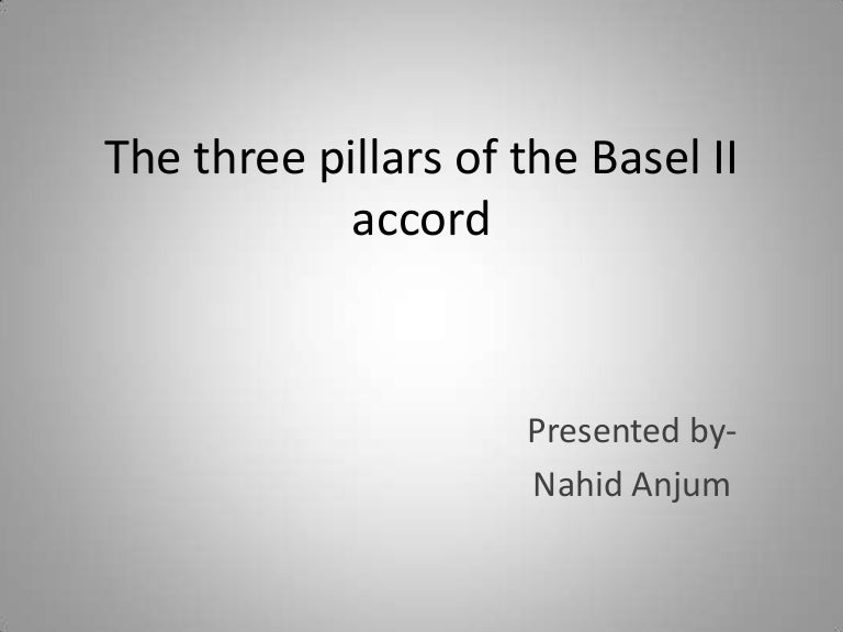 The Three Pillars of the Basel II Accord