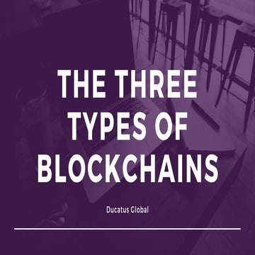 The Three Types of Blockchains