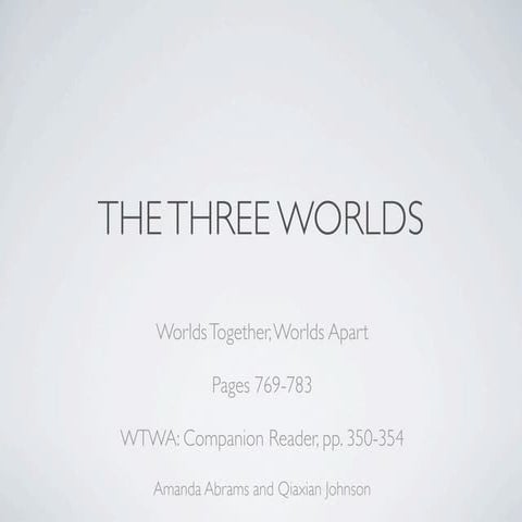 The three worlds