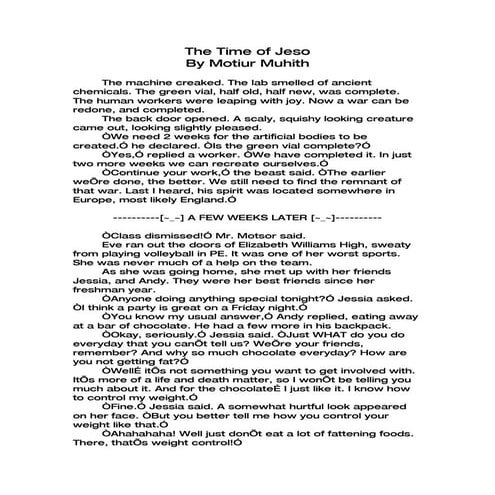 The Time Of Jeso Final