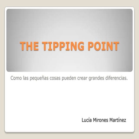 The tipping point | PPTX