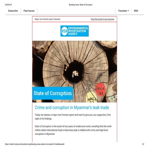 THE TOP-LEVEL CONSPIRACY BEHIND THE GLOBAL TRADE IN MYANMAR'S STOLEN TEAK February 2019