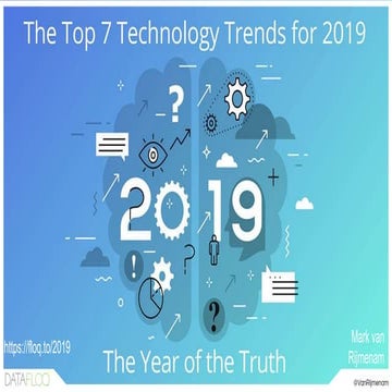 The top 7 technology trends for 2019