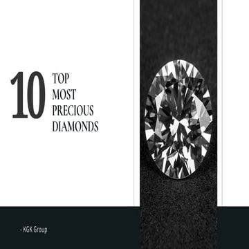 THE TOP MOST PRECIOUS DIAMONDS | PPTX