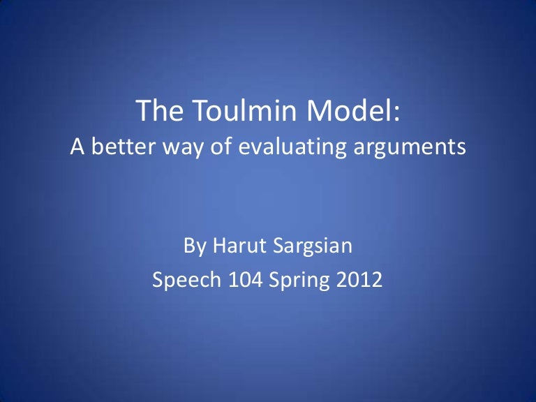 The toulmin model