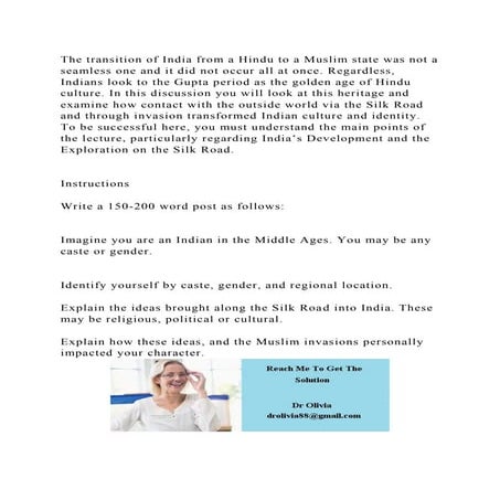 The transition of India from a Hindu to a Muslim state was not a sea.docx