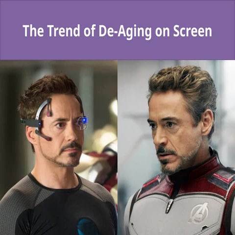 The Trend of De-Aging on Screen motion effects