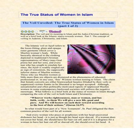 Status of women | PPTX
