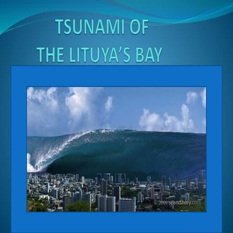 Lituya bay tsunami animation