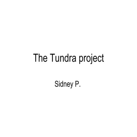 The Tundra Projectperry
