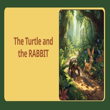 The Turtle and the RABBIT story for letter t for kindergarten students.pptx