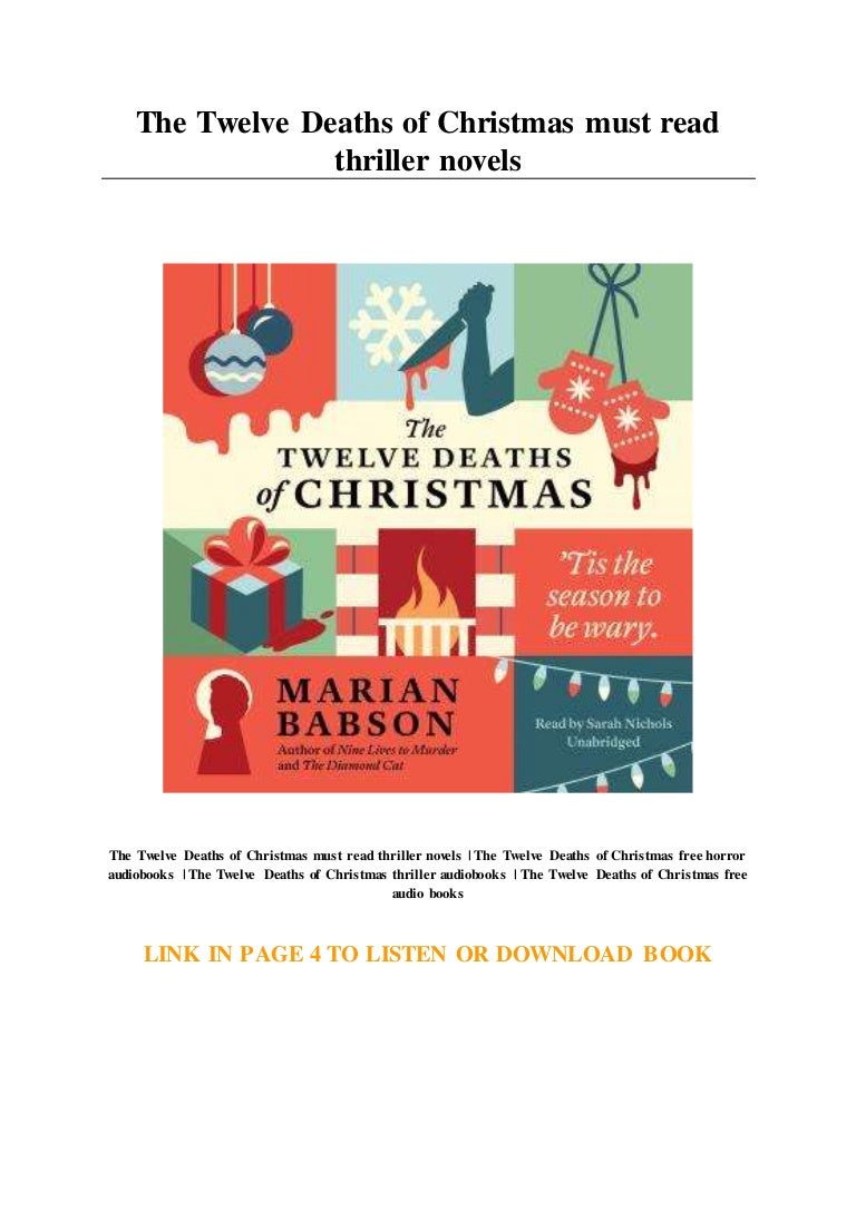 The Twelve Deaths of Christmas must read thriller novels