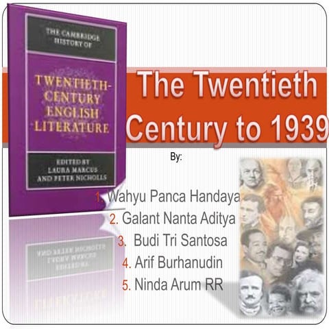 The twentieth century to 1939 | PPTX