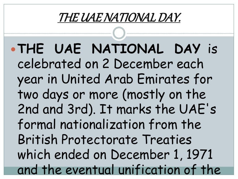 The Uae National Day