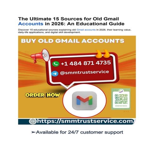 The Ultimate 15 Sources for Old Gmail Accounts in 2026.docx