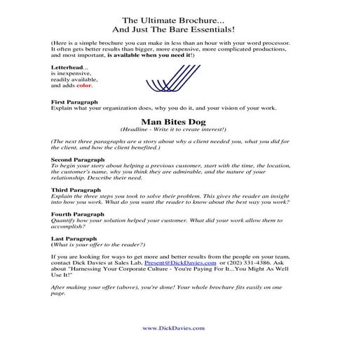 The Ultimate Brochure