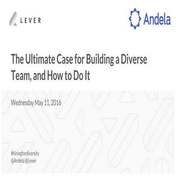 The ultimate case for building a diverse team, and how to do it   andela webi...