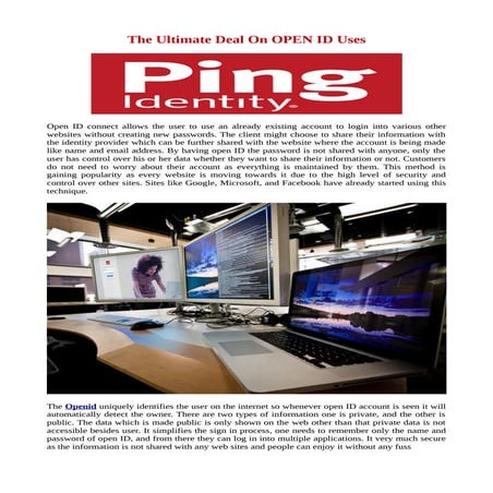 The ultimate deal on open id uses