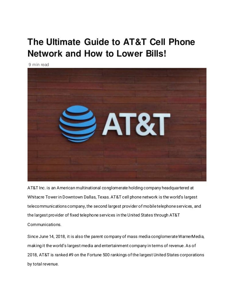 The ultimate guide to AT&T cell phone network and how to lower bills