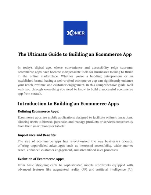 The Ultimate Guide To Building An Ecommerce App Pdf The Ultimate Guide To Building An Ecommerce App Pdf