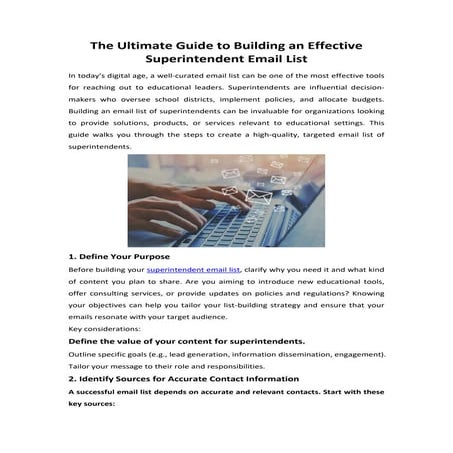 The Ultimate Guide to Building an Effective Superintendent Email List.pdf