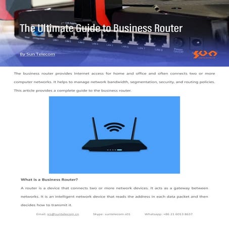 The Ultimate Guide to Business Router