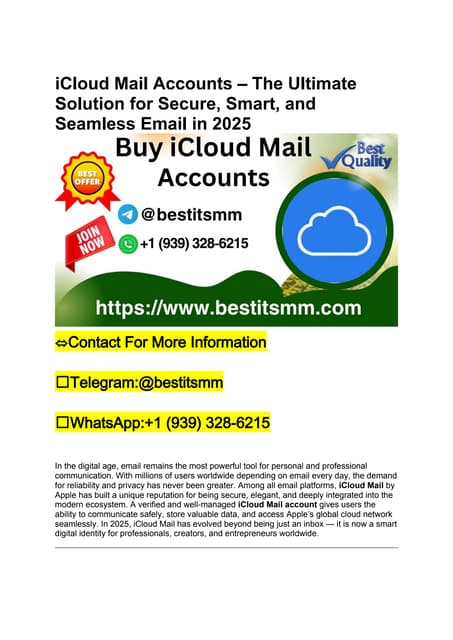 The Ultimate Guide to Buying iCloud Mail Accounts in 2026.docx