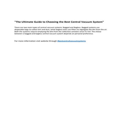 The Ultimate Guide to Choosing the Best Central Vacuum System.docx