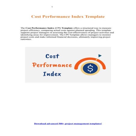 The Ultimate Guide to Cost Performance Index Template 2024.docx