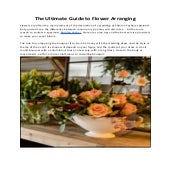 The ultimate guide to flower arranging