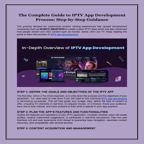 The Ultimate Guide to IPTV App Development Process_ Step-By-Step Instructions