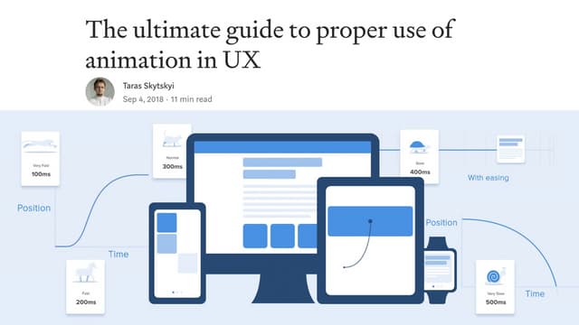 The Ultimate Guide to Proper Use of Animation in UX