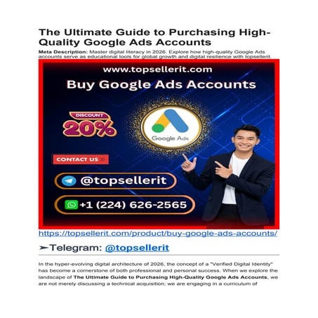 Top 20 Tips for Managing Purchased Google Ads Accounts in 2026.docx