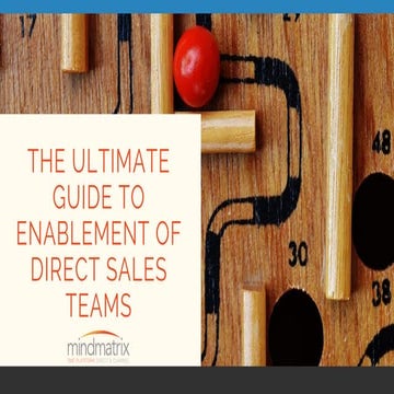 The ultimate guide to sales enablement of direct sales teams 