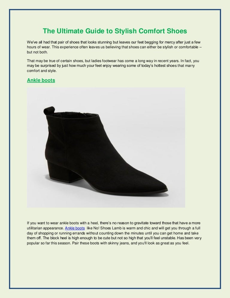The Ultimate Guide To Stylish Comfort Shoes