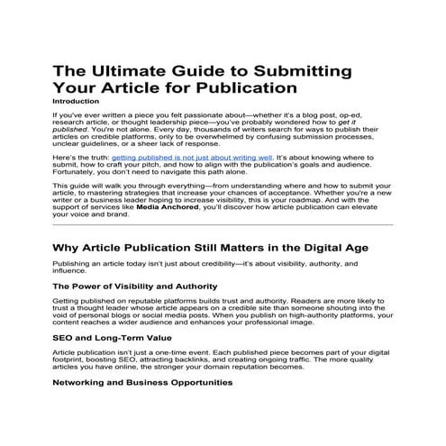 How to Successfully Submit Your Article for Global Publication.docx
