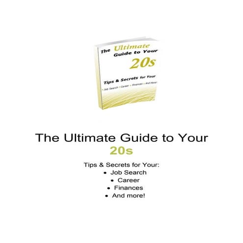 The Ultimate Guide To Your 20s Ebook