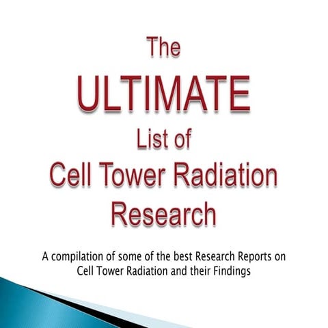 The ultimate list of cell tower radiation reports