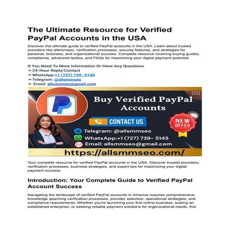 The Ultimate Resource for Verified PayPal Accounts in the USA.pdf