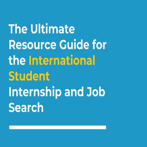 The Ultimate List of Job Search Resources for International Students
