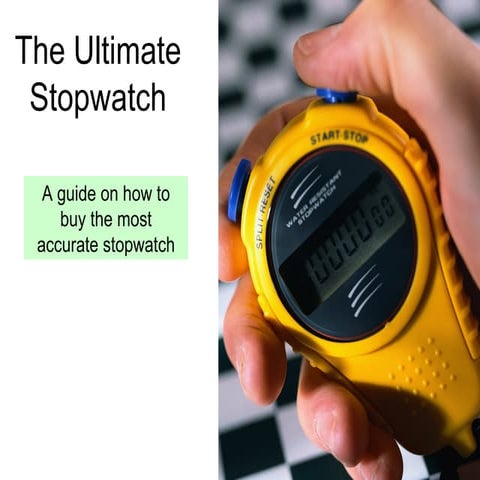 The ultimate stopwatch | PPT
