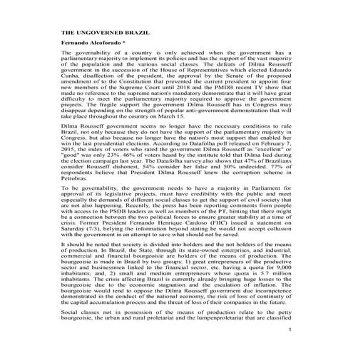 The ungoverned brazil